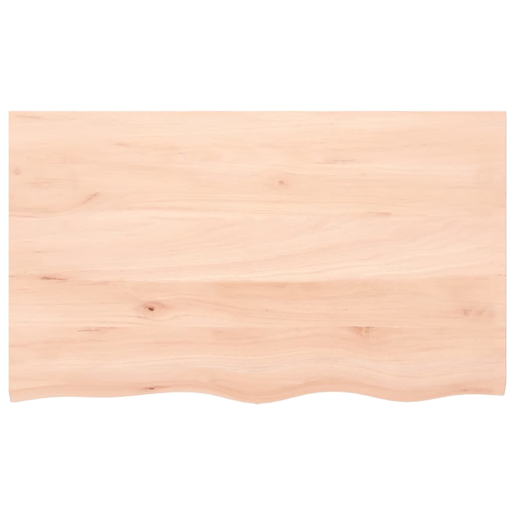 vidaXL Wall Shelf 100x60x2 cm Untreated Solid Wood Oak