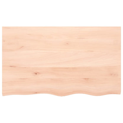 vidaXL Wall Shelf 100x60x2 cm Untreated Solid Wood Oak