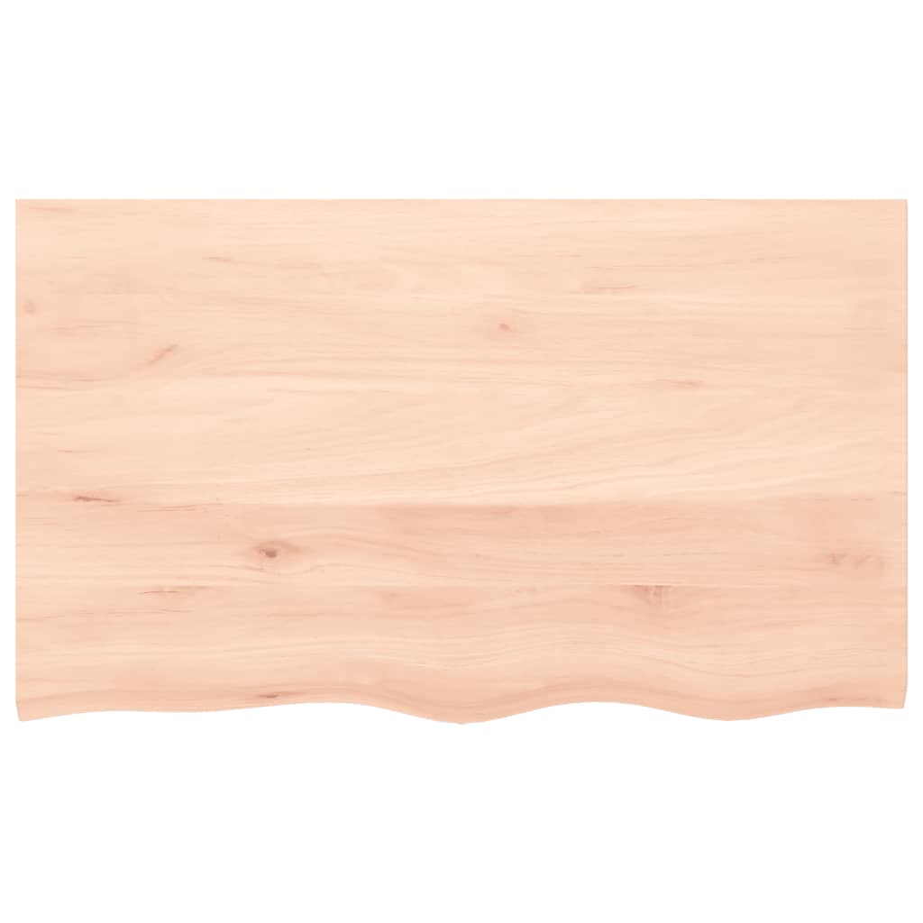 vidaXL Wall Shelf 100x60x(2-4) cm Untreated Solid Wood Oak