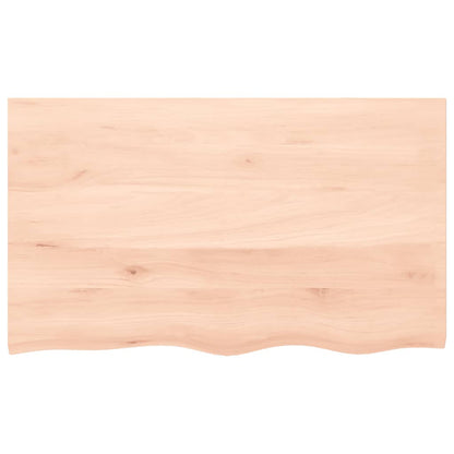 vidaXL Wall Shelf 100x60x(2-4) cm Untreated Solid Wood Oak