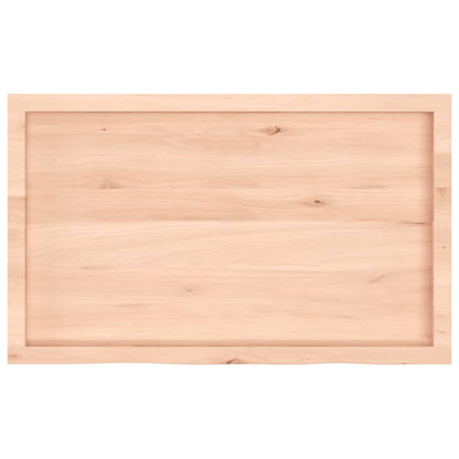 vidaXL Wall Shelf 100x60x(2-4) cm Untreated Solid Wood Oak