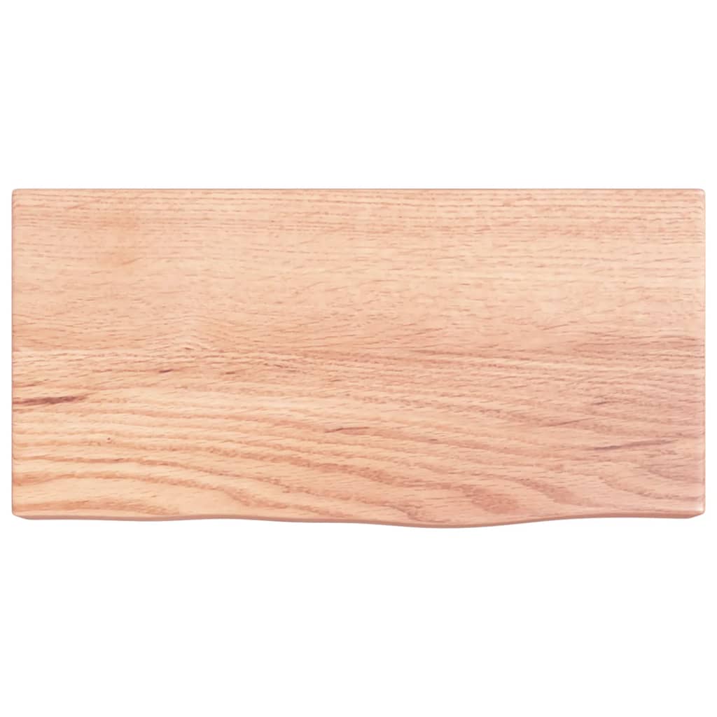 vidaXL Wall Shelf Light Brown 40x20x6 cm Treated Solid Wood Oak
