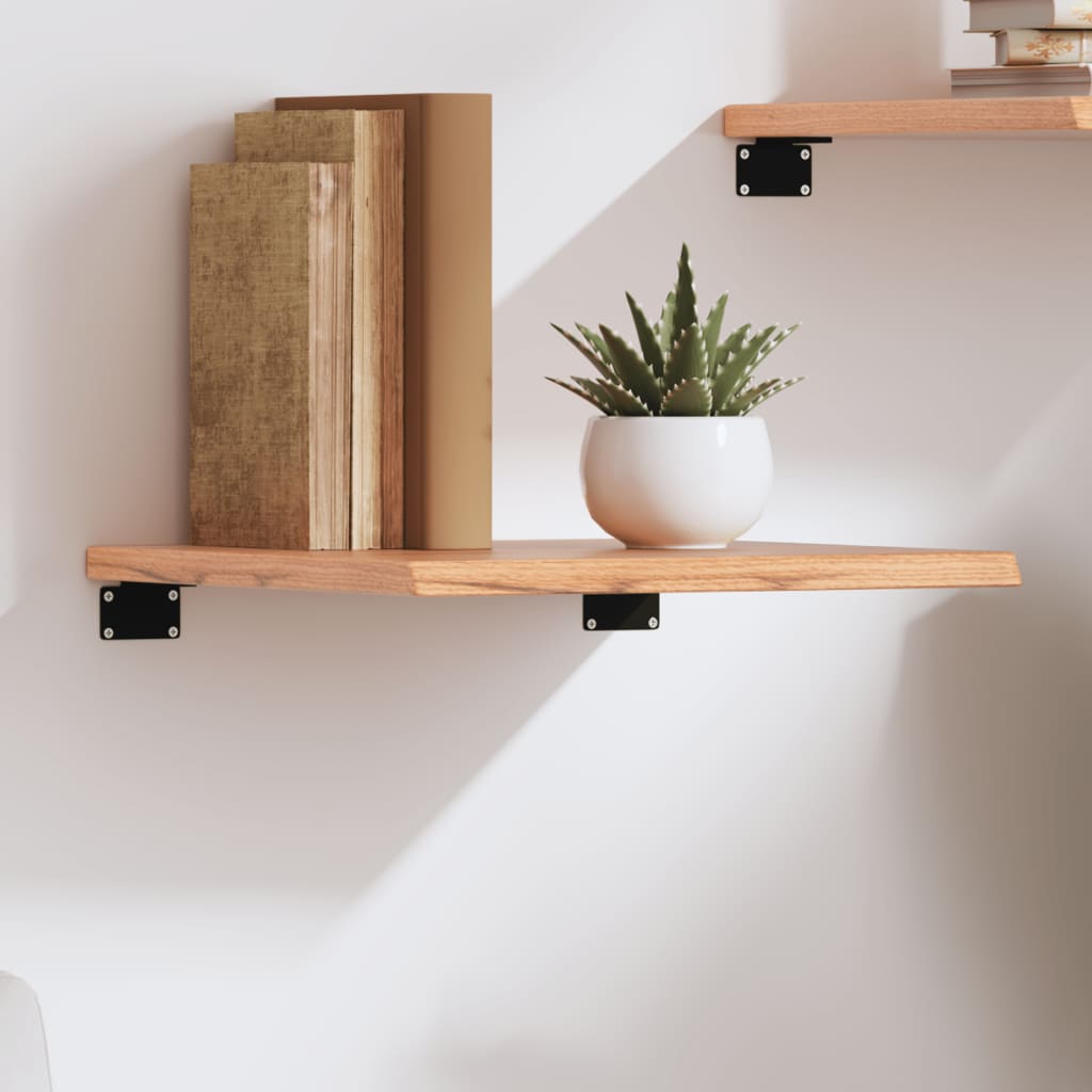 vidaXL Wall Shelf Light Brown 40x40x2 cm Treated Solid Wood Oak