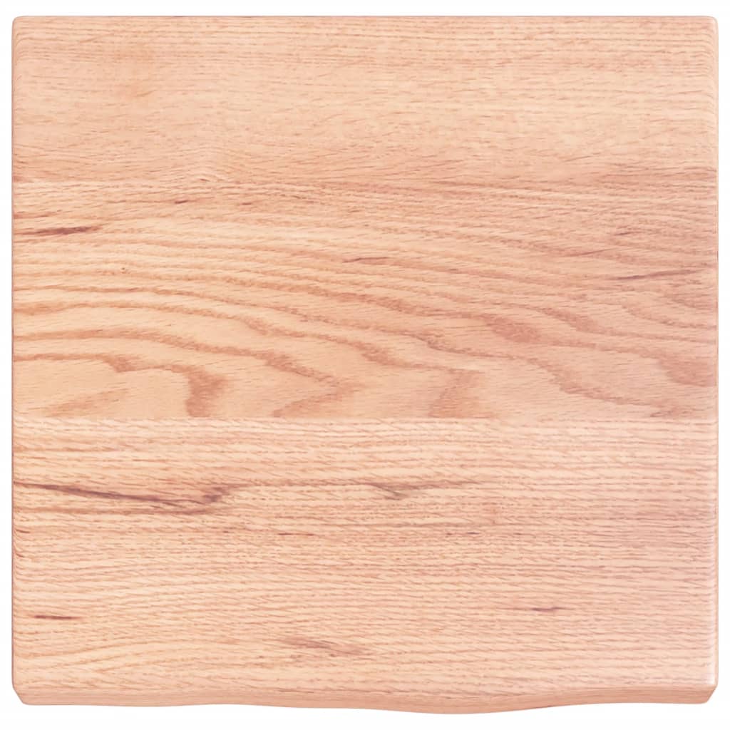 vidaXL Wall Shelf Light Brown 40x40x(2-4) cm Treated Solid Wood Oak