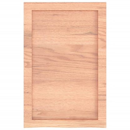 vidaXL Wall Shelf Light Brown 40x60x(2-4) cm Treated Solid Wood Oak