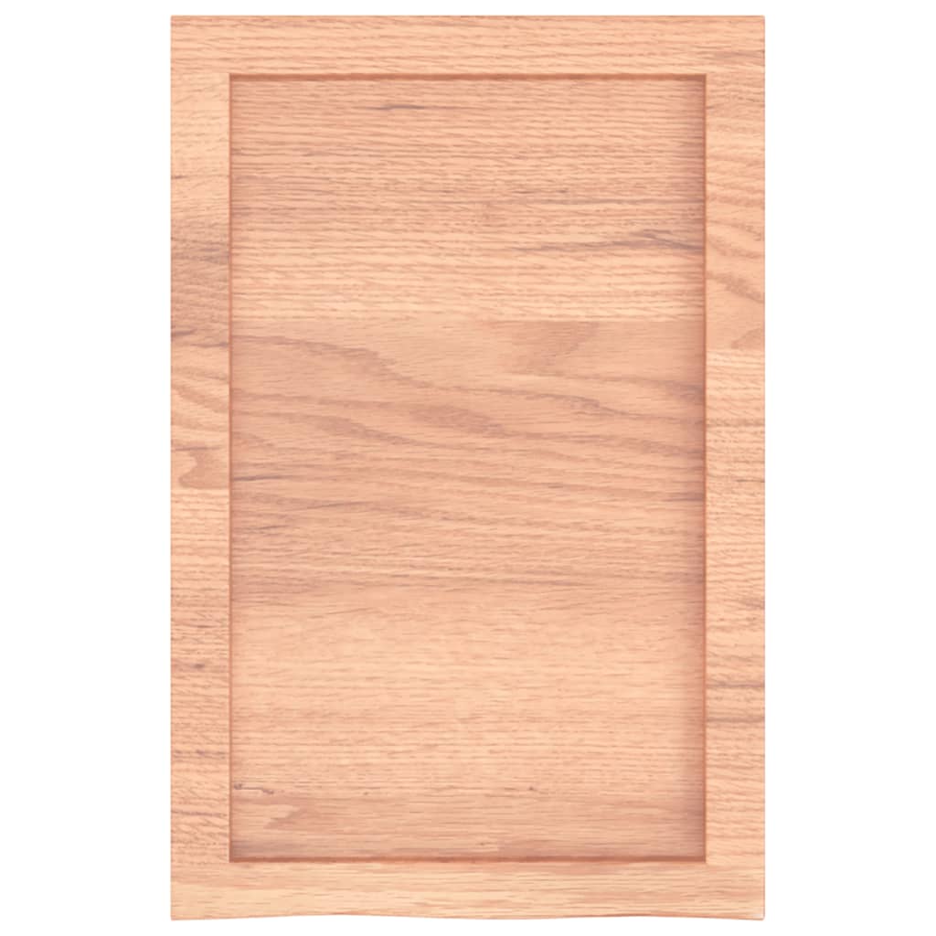 vidaXL Wall Shelf Light Brown 40x60x(2-6) cm Treated Solid Wood Oak