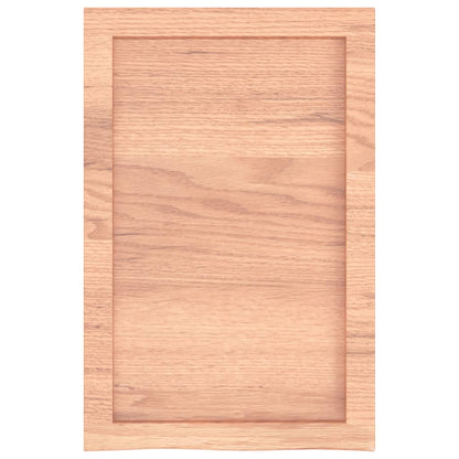 vidaXL Wall Shelf Light Brown 40x60x(2-6) cm Treated Solid Wood Oak