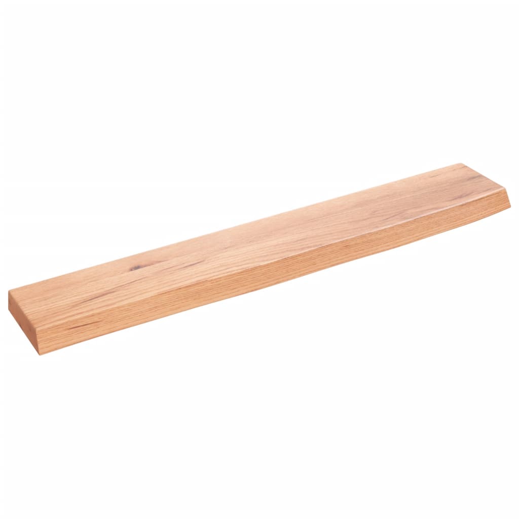 vidaXL Wall Shelf Light Brown 60x10x2 cm Treated Solid Wood Oak