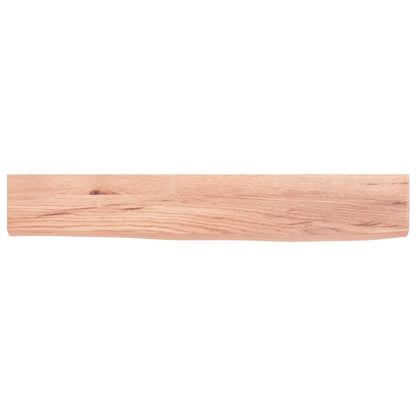 vidaXL Wall Shelf Light Brown 60x10x2 cm Treated Solid Wood Oak