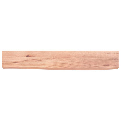 vidaXL Wall Shelf Light Brown 60x10x4 cm Treated Solid Wood Oak