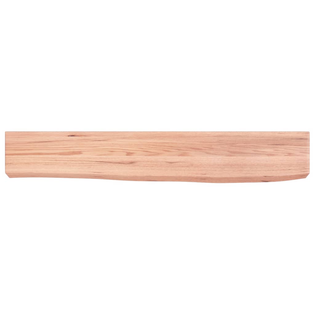 vidaXL Wall Shelf Light Brown 60x10x6 cm Treated Solid Wood Oak