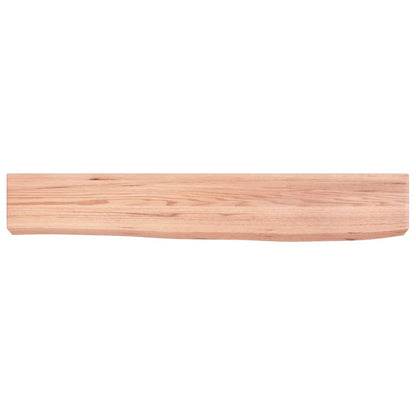vidaXL Wall Shelf Light Brown 60x10x6 cm Treated Solid Wood Oak