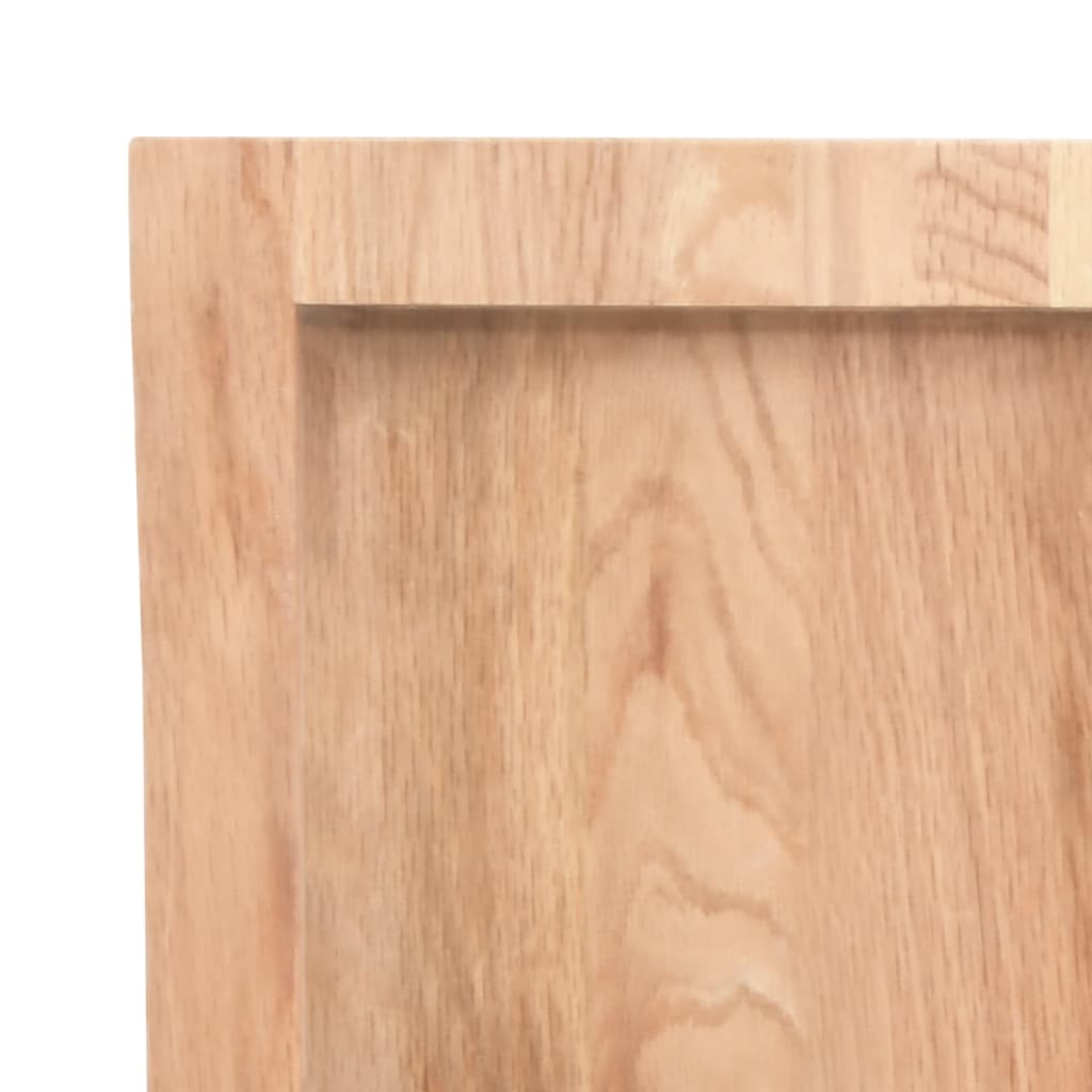 vidaXL Wall Shelf Light Brown 60x30x(2-4) cm Treated Solid Wood Oak