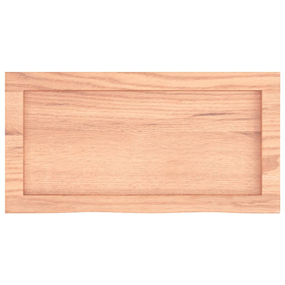 vidaXL Wall Shelf Light Brown 60x30x(2-6) cm Treated Solid Wood Oak