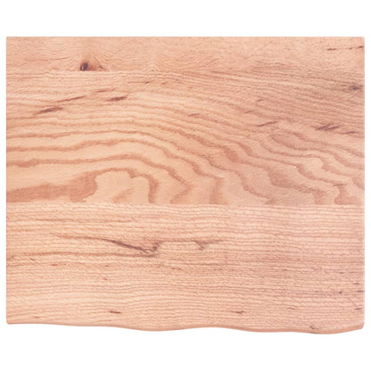 vidaXL Wall Shelf Light Brown 60x50x2 cm Treated Solid Wood Oak