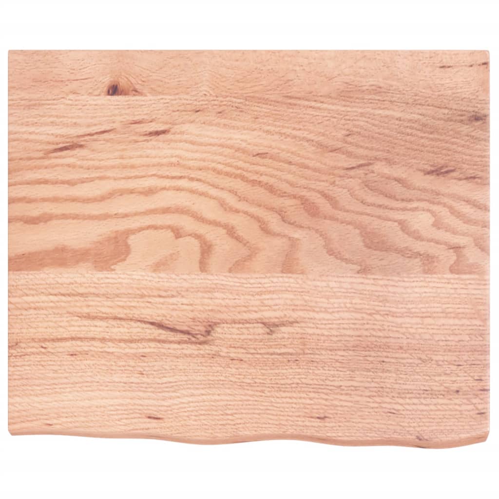 vidaXL Wall Shelf Light Brown 60x50x(2-4) cm Treated Solid Wood Oak