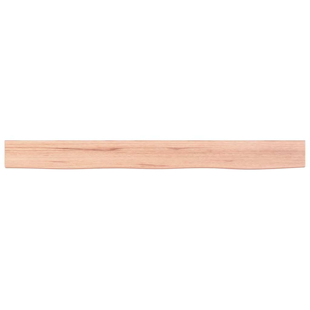 vidaXL Wall Shelf Light Brown 100x10x6 cm Treated Solid Wood Oak