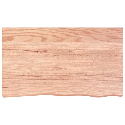 vidaXL Wall Shelf Light Brown 100x60x2 cm Treated Solid Wood Oak