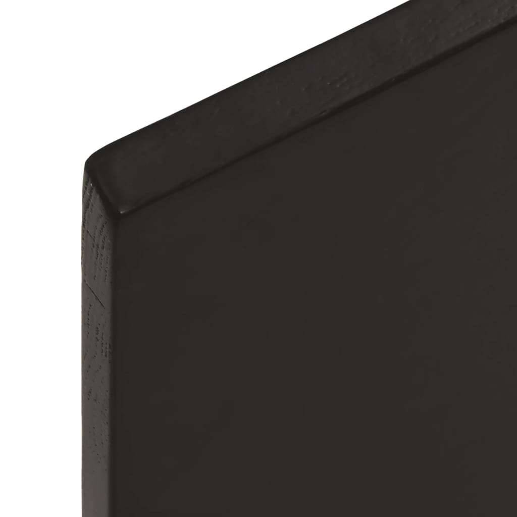 vidaXL Wall Shelf Dark Brown 60x40x2 cm Treated Solid Wood Oak