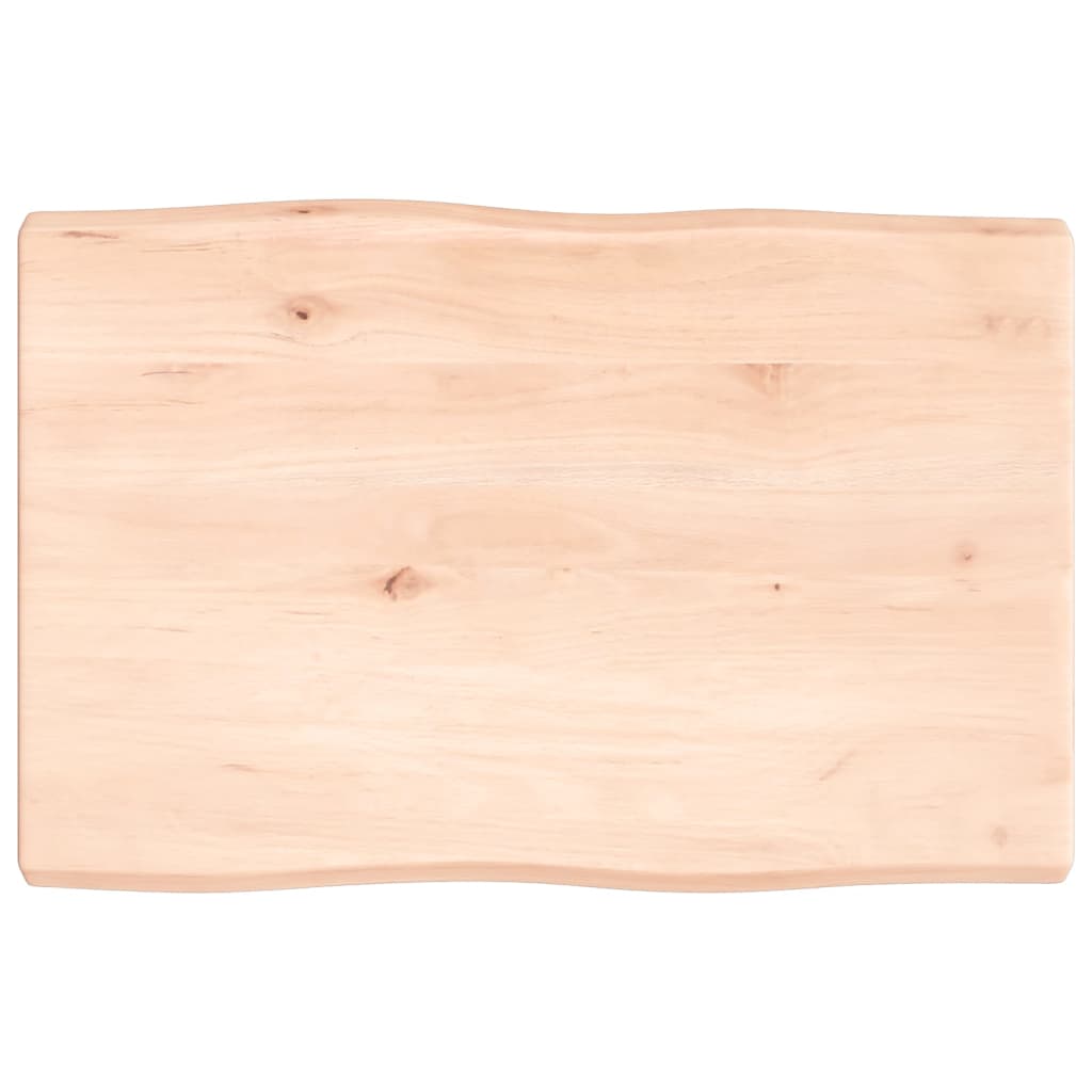 vidaXL Table Top 60x40x(2-4) cm Untreated Solid Wood Live Edge