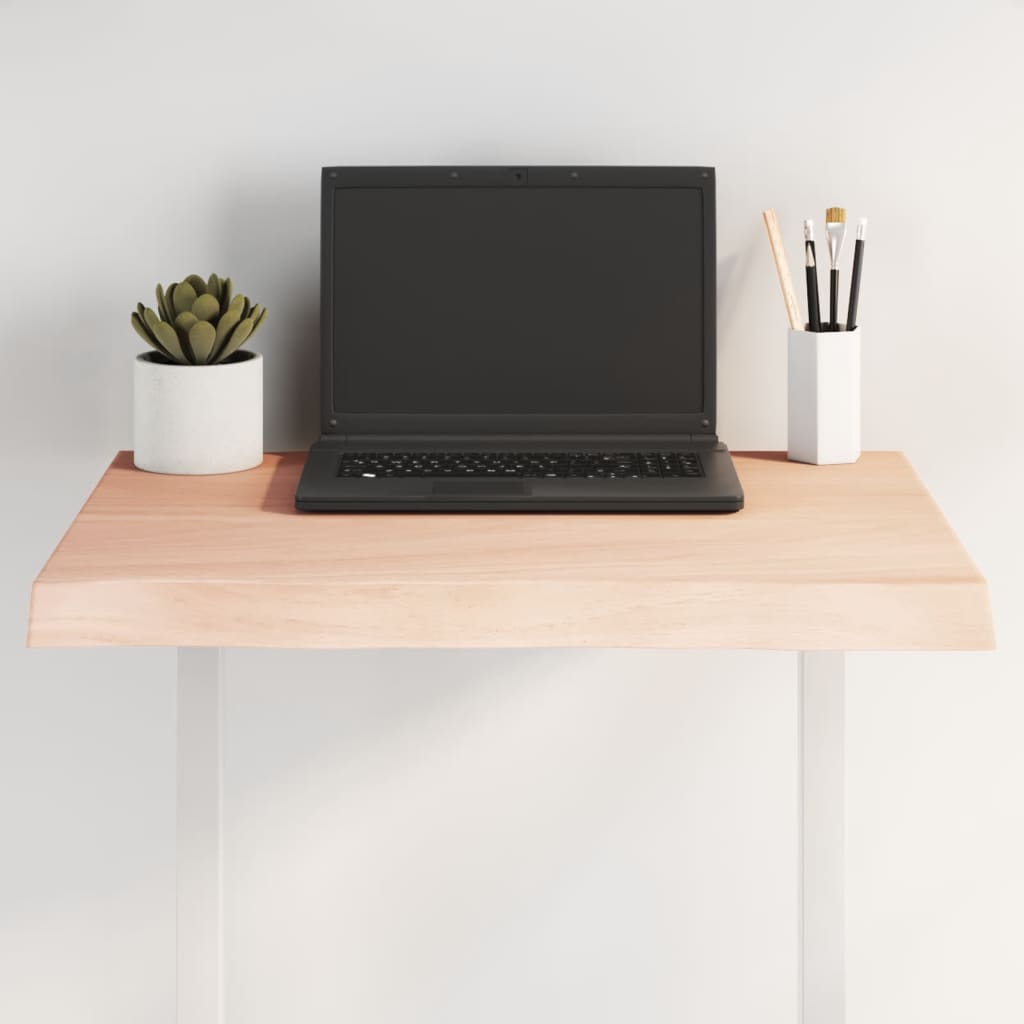 vidaXL Table Top 60x40x(2-4) cm Untreated Solid Wood Live Edge