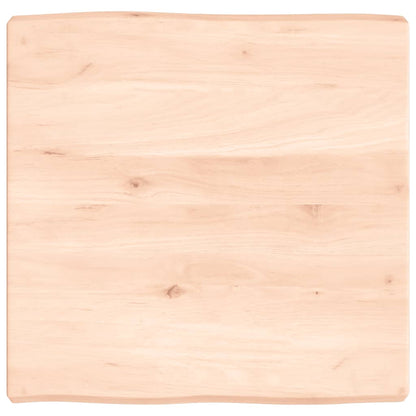 vidaXL Table Top 60x60x(2-6) cm Untreated Solid Wood Live Edge