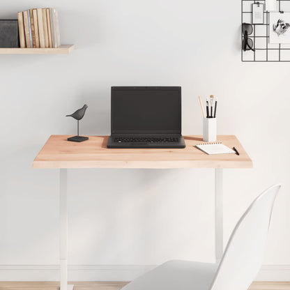 vidaXL Table Top 80x40x2 cm Untreated Solid Wood Oak Live Edge