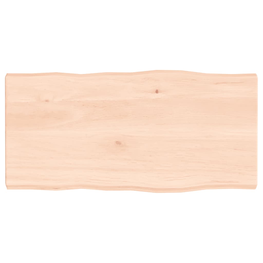 vidaXL Table Top 80x40x(2-4) cm Untreated Solid Wood Live Edge