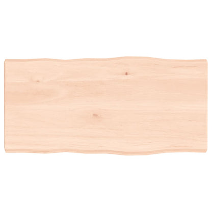 vidaXL Table Top 80x40x(2-4) cm Untreated Solid Wood Live Edge