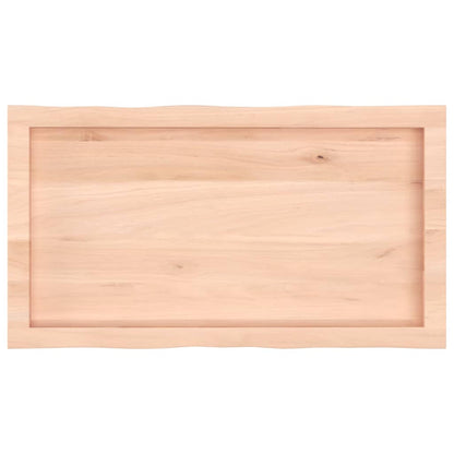 vidaXL Table Top 80x40x(2-4) cm Untreated Solid Wood Live Edge
