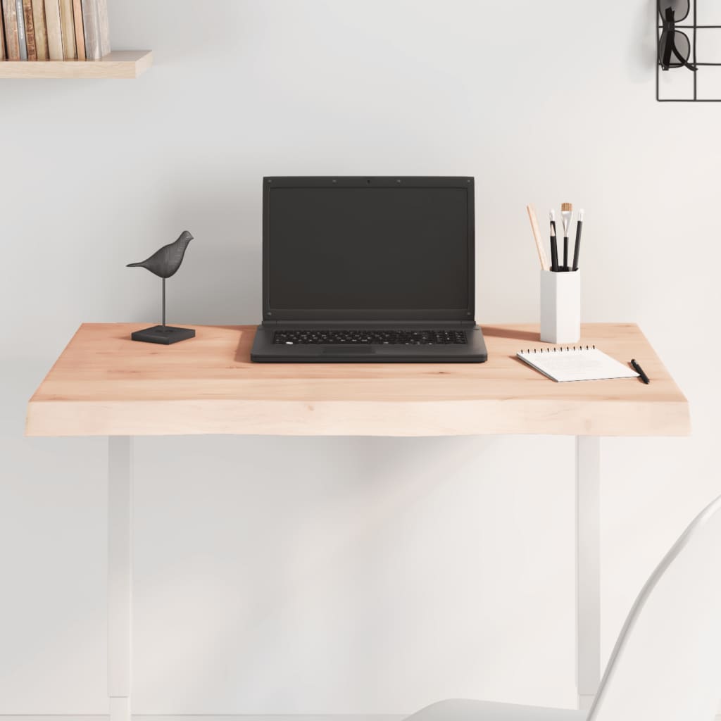 vidaXL Table Top 80x40x(2-4) cm Untreated Solid Wood Live Edge
