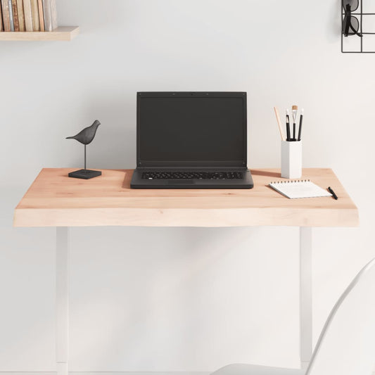 vidaXL Table Top 80x40x(2-4) cm Untreated Solid Wood Live Edge