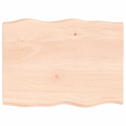 vidaXL Table Top 80x60x(2-4) cm Untreated Solid Wood Live Edge