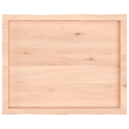 vidaXL Table Top 80x60x(2-4) cm Untreated Solid Wood Live Edge