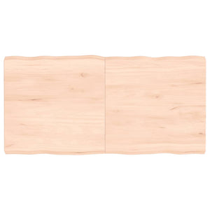 vidaXL Table Top 120x60x(2-6) cm Untreated Solid Wood Live Edge