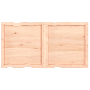 vidaXL Table Top 120x60x(2-6) cm Untreated Solid Wood Live Edge