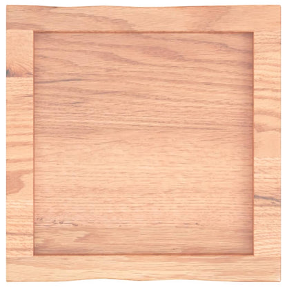 vidaXL Table Top Light Brown 40x40x(2-4) cm Treated Solid Wood Live Edge