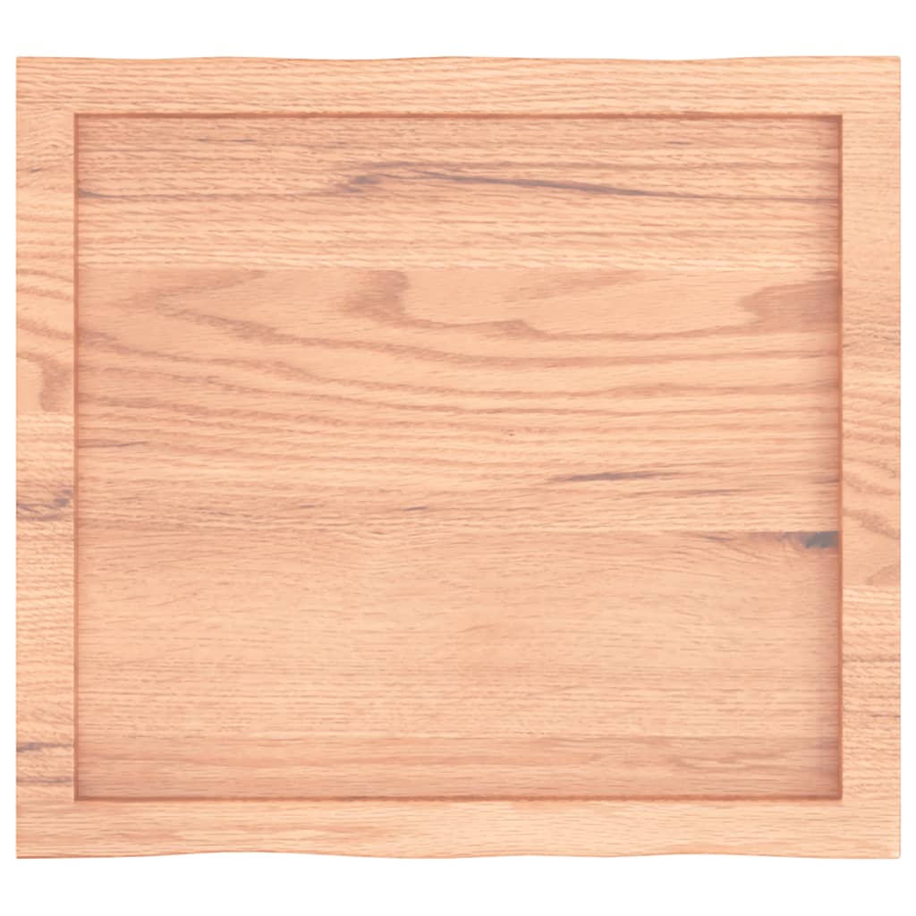 vidaXL Table Top Light Brown 60x50x(2-4) cm Treated Solid Wood Live Edge