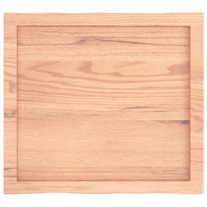 vidaXL Table Top Light Brown 60x50x(2-4) cm Treated Solid Wood Live Edge