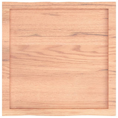 vidaXL Table Top Light Brown 60x60x(2-4) cm Treated Solid Wood Live Edge