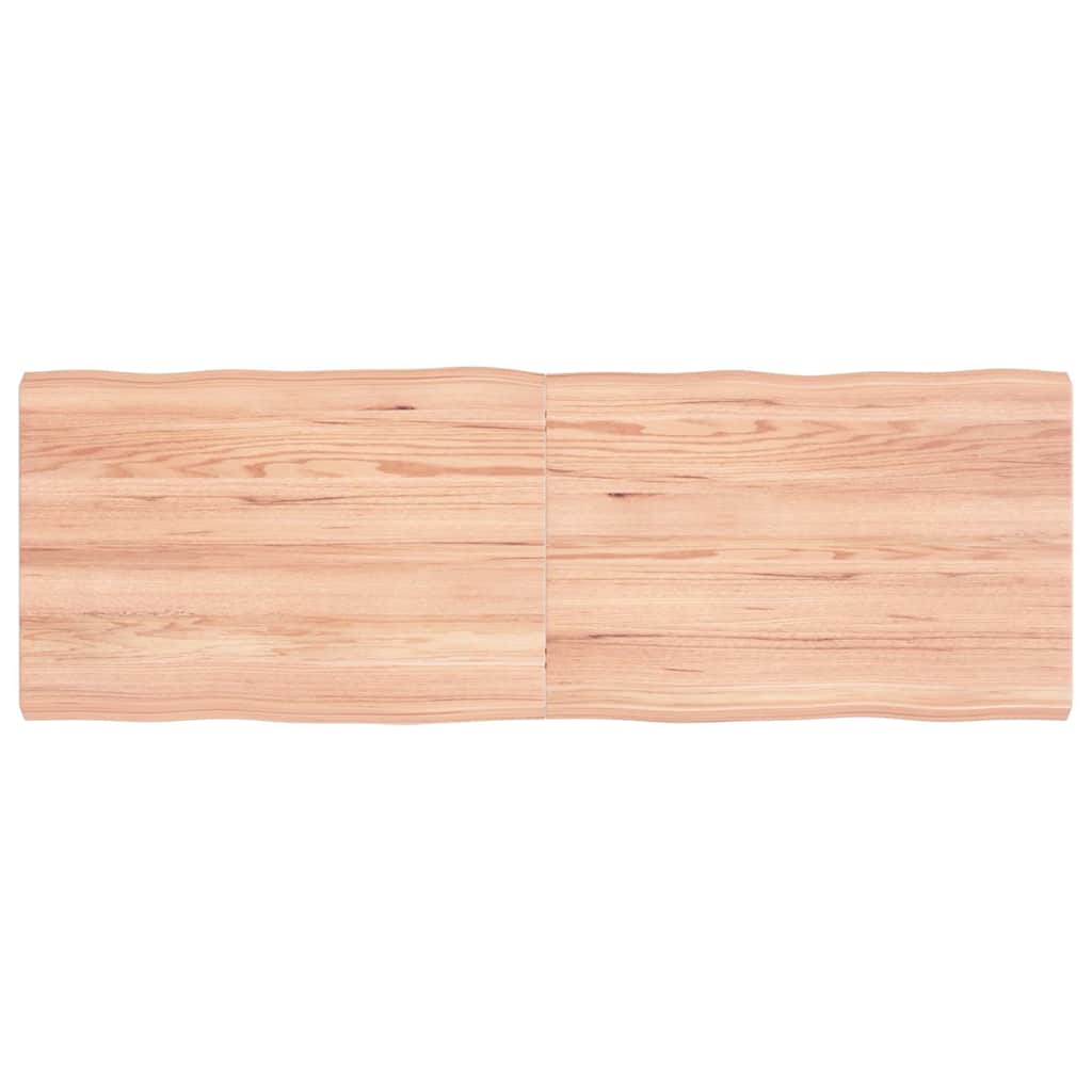 vidaXL Table Top Light Brown 120x40x(2-4) cm Live Edge