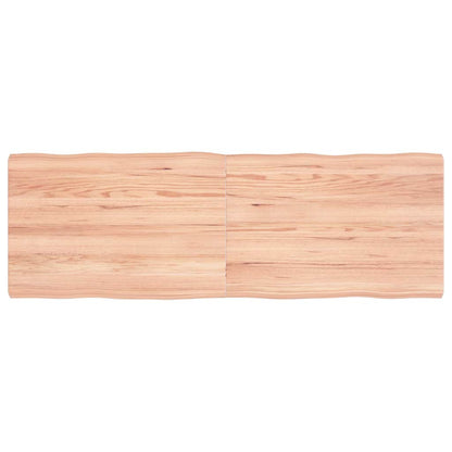 vidaXL Table Top Light Brown 120x40x(2-4) cm Live Edge