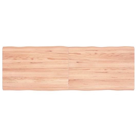 vidaXL Table Top Light Brown 120x40x(2-4) cm Live Edge