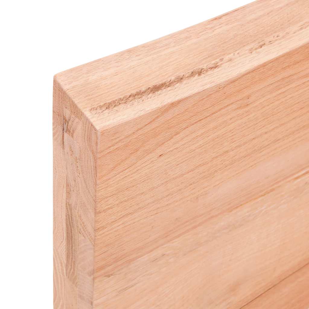 vidaXL Table Top Light Brown 120x50x(2-6)cm Treated Solid Wood Live Edge