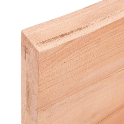 vidaXL Table Top Light Brown 120x50x(2-6)cm Treated Solid Wood Live Edge