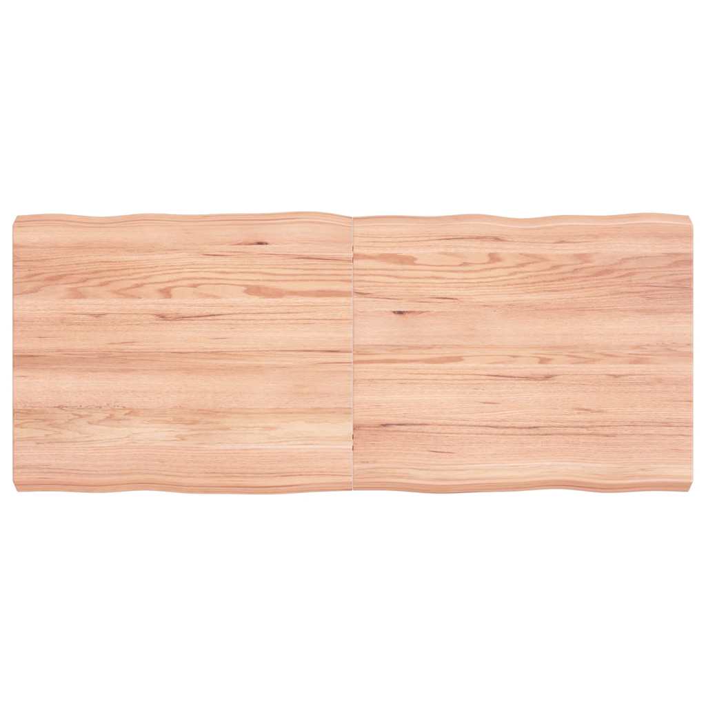 vidaXL Table Top Light Brown 120x50x(2-6) cm Live Edge