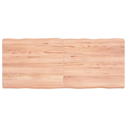 vidaXL Table Top Light Brown 120x50x(2-6) cm Live Edge