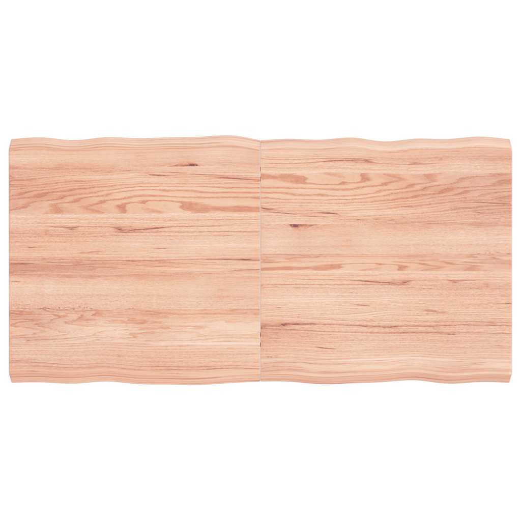 vidaXL Table Top Light Brown 120x60x(2-4) cm Live Edge