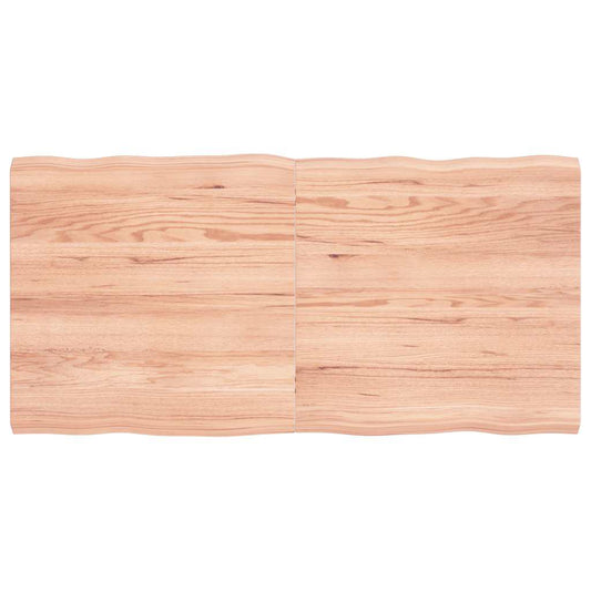 vidaXL Table Top Light Brown 120x60x(2-4) cm Live Edge
