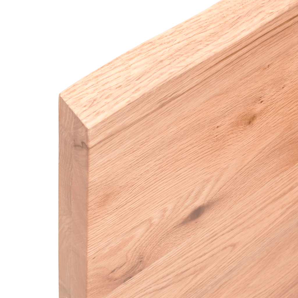 vidaXL Table Top Light Brown 120x60x(2-4)cm Treated Solid Wood Live Edge